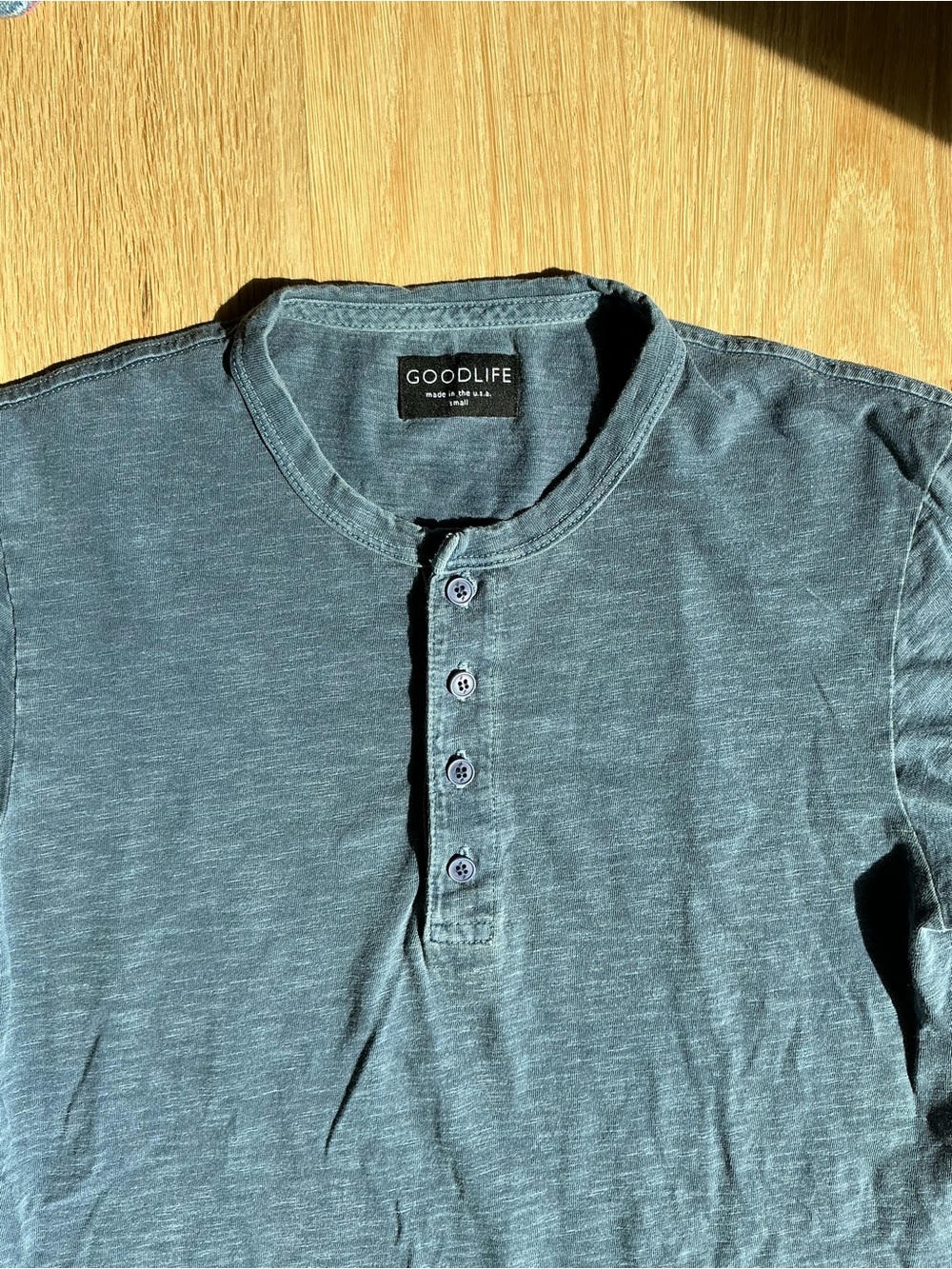 Goodlife Sunfaded 100% Cotton Short Sleeve Henley Shirts Bundle of 3 Men’s Small - Picture 13 of 15